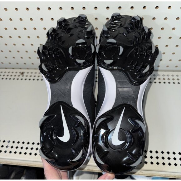 Nike Force Trout 9 Pro MCS Mens Molded Baseball Cleats Size 12 Black White Gray - Picture 7 of 8
